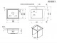Мойка кварц, прямоугольная, KS-5501U, 550*450мм, черный металлик, под столешницу, Granula_preview_1