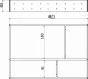 Комплект разделителей L450 универсальный металлический Organizer нержавеющая сталь (423*293*65) AKS_preview_1