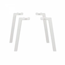 Опора меб. прямоугольная 60*40 h710 наклонная, белый AKS (1 компл. = 4 шт.) фотография