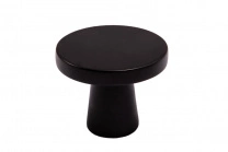 Ручка меб. кнопка мет. SOLO черный матовый, AKS Ручка меб. кнопка мет. SOLO черный матовый, AKS