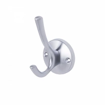 Крючок меб. двухрожковый мет. HORN хром матовый AKS Крючок меб. двухрожковый мет. HORN хром матовый AKS