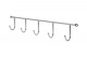 Вешалка настенная на 5 крючков 400*60*40, хром AKS_preview_1