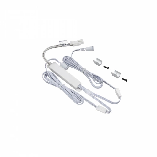 Выключатель бесконтактный на преграду, двойной, накладной/врезной, 12/24V, 60W/100W, D8мм, белый, AKS_1