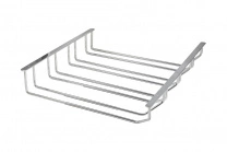 Держатель подвесной для бокалов четырехрядный 340*65*405, хром AKS фотография