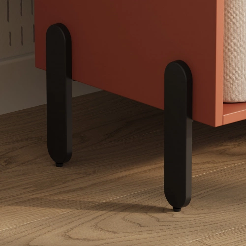 Опора меб. мет. COSMO h150 для пуфов черный матовый AKS_7