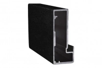 Профиль алюминиевый для рамочных фасадов Z-4 черный муар (L-6000) АЛЮТЕХ фотография