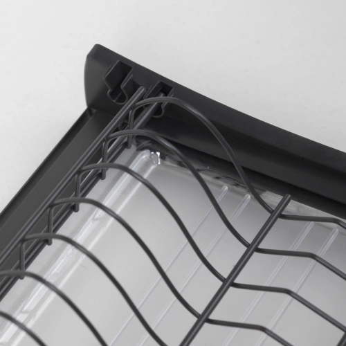 Сушка для посуды 800 HUGO с профилем, графит AKS_3