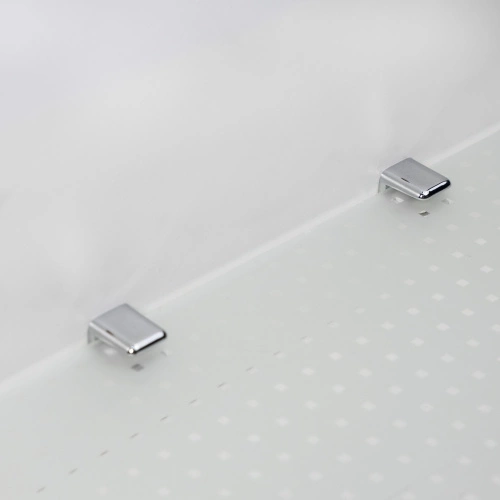 Полкодержатель для стекла мет. АК104 (6-8мм) хром (1 упак. = 2 шт.) AKS_3