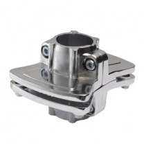 Держатель полки к трубе d25 (596) двухсторонний, вакуумное хромирование фотография