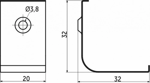 Держатель для углового профиля ORION-GREAT 3030Q и ORION-GREAT 3030C, AKS_2