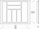 Лоток для столовых приборов 600 BASIC 540*430, белый AKS_preview_1