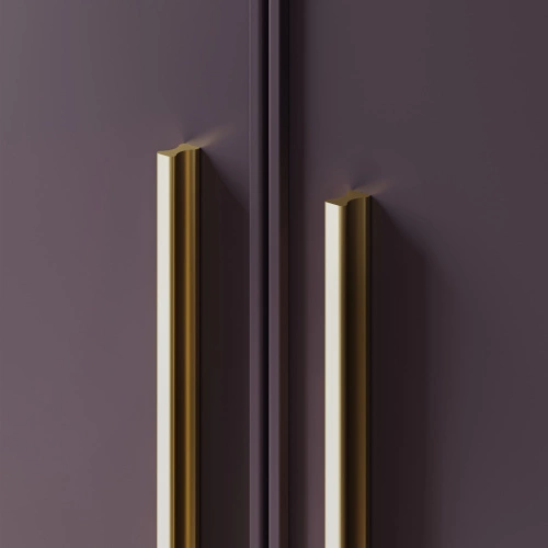 Ручка меб. скоба алюм. SERENE 320/338 брашированное золото, AKS_7