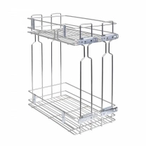 Выдвижная корзина-карго 300 крепл.боковое/универс. б/н, эф.хрома WIEXPOL фотография