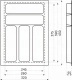 Лоток для столовых приборов 400 BASIC 320*430, серый AKS_preview_1