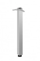 Опора меб. квадратная 60*60 h710, мат.хром AKS фотография