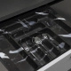 Лоток для столовых приборов 600 TR-05 (540～485*430～390*55), черно-серый мрамор AKS_preview_1