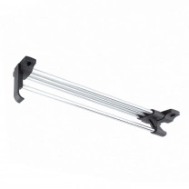 Выдвижная вешалка L-350 усиленная с ручкой (полая трубка), хром/черный REJS фотография