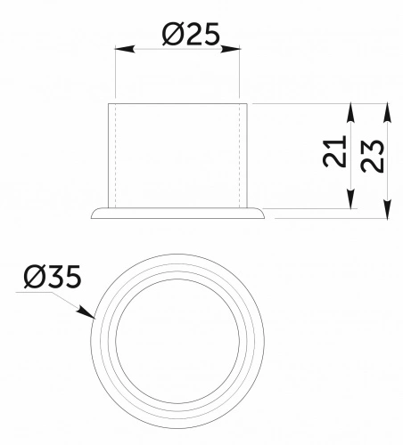 Заглушка наруж. трубы d25 (514) пластик, черный AKS_2