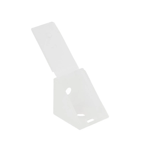 Уголок пластиковый одинарный 20*20 с крышкой совместно прозрачный 18 (уп/500 шт) AKS_3