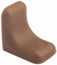 Уголок с металлической основой и пластиковой крышкой ольха 15 (уп/100шт) LUNA фотография