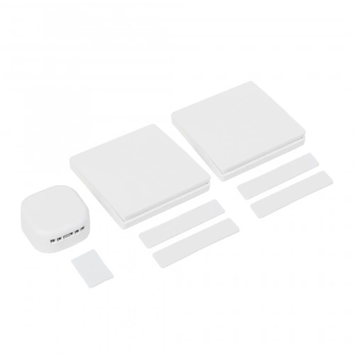 Выключатель кинетический, с реле, проходной, 1 клавиша, белый, AKS_3