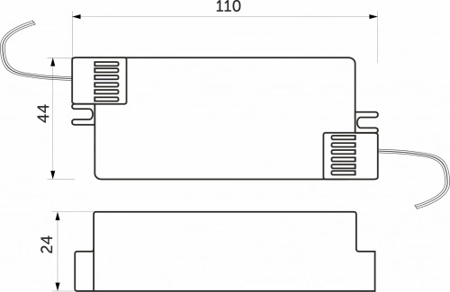 Блок питания Ultra 60W/12V с вилкой и миниконнектором (по 2 м), AKS_2