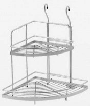 Корзина на трубу d16 угловая двойная большая CWJ201D хром AKS фотография