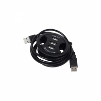 Разветвитель USB, 3 выхода, черный, AKS фотография