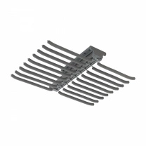 Выдвижная вешалка для брюк BRUNO крепл.верх./двойная 642*470*82, графит PRIME by AKS