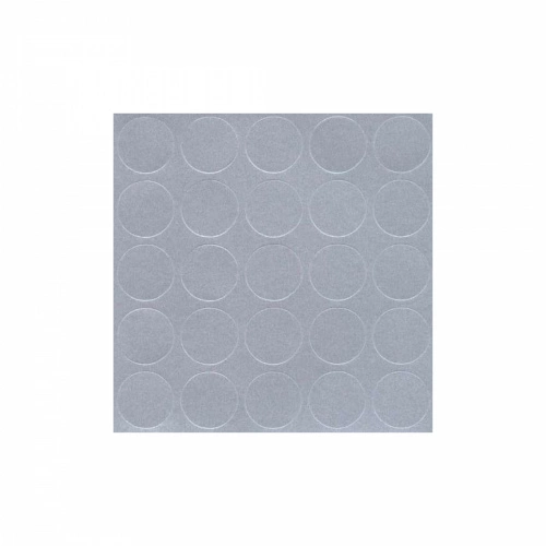 Заглушка самоприлипающая к конфирматам алюминий (14978) FOLMAG (лист-25шт.)_1