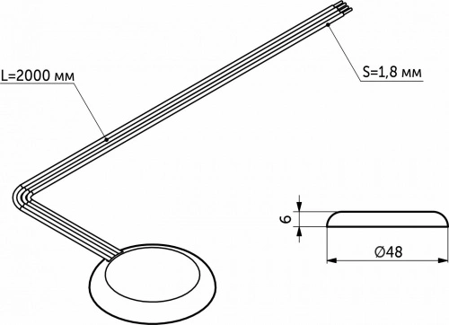 Выключатель бесконтактный для столешниц (max 56mm), без коннекторов, с диммированием, 12/24V, 60W/120W, AKS_2