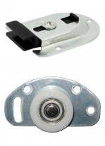 Комплект FAST для 1 раздвижной двери AKS 50 кг (ролики верх и низ, стопор, еврошурупы)