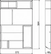 Вкладыш 60/400 шуфлядный металлический Organizer нержавеющая сталь (373*564*65) AKS_preview_1