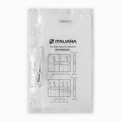 Стяжка для компакт плиты K TOP (1 к-т=2стяжки+2винта+2 ответные планки) Italiana Ferramenta_6