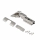Петля полунакладная с доводчиком 48мм h0 clip-on AKS PLUS 3D узкая (саморезы, заглушки)_preview_1