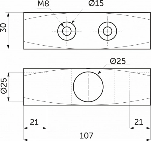 Соединитель 3-х труб d25 (578) перпендикулярный, хром AKS_2