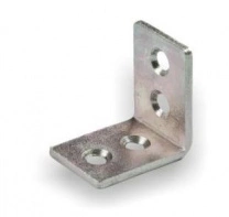 Уголок металлический FSC-04 25х25х15 (1,5), белый цинк (уп/10шт) AKS фотография