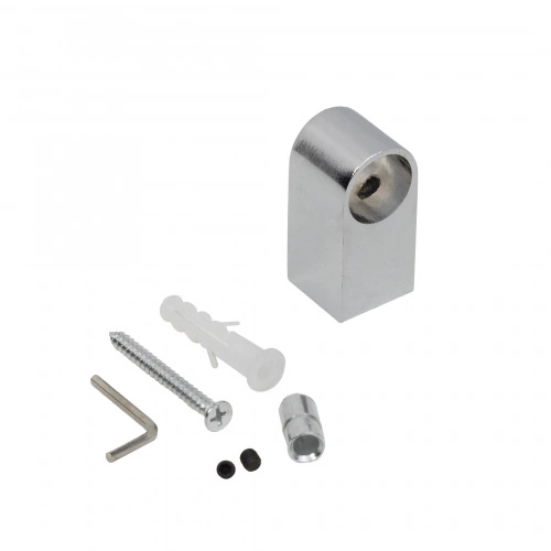 Держатель модерн, труба d16 хром AKS_3