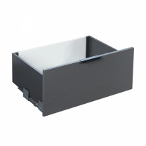 Система ящиков Slimbox Evolution L-500 H=199 с доводчиком ДСП16мм графит фотография
