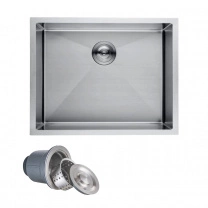 Мойка н/сталь, прямоугольная одночашевая, 540*440мм, сатин никель, универсальная, AKS (3,2мм)