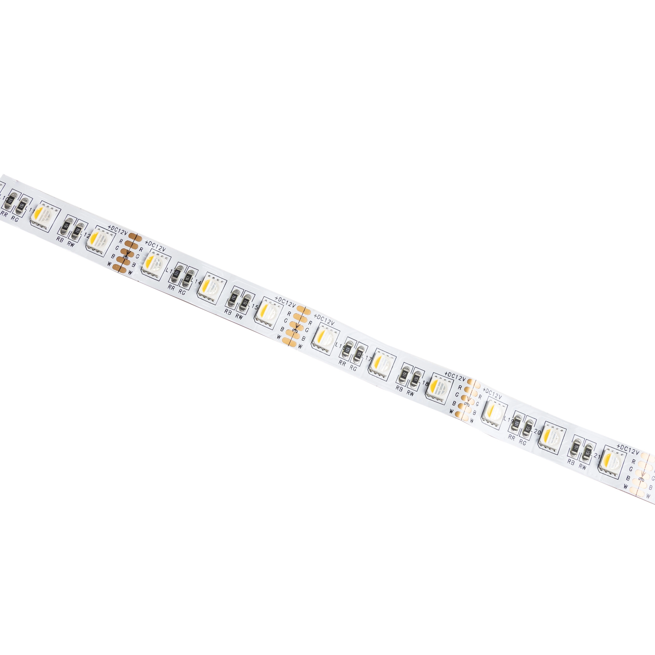 Лента светодиодная RGB SPI ("Бегущий огонь") - 10W/m, 12V, 10мм, 5050, 60 д/м, IP20, цветная - 5м, AKS_preview_1