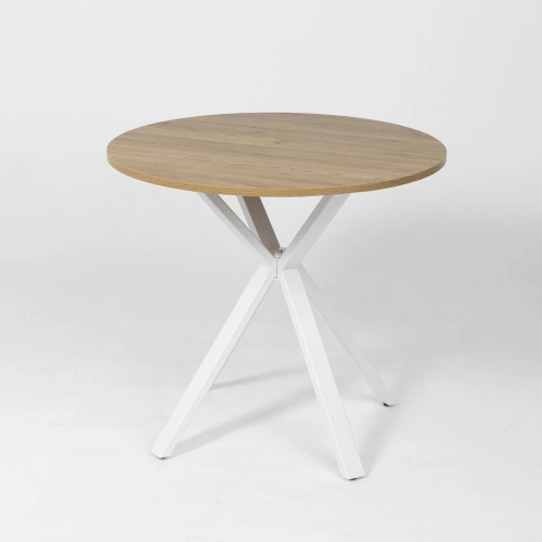 Подстолье VECTOR h714 под круглую столешницу, белый муар AKS_4