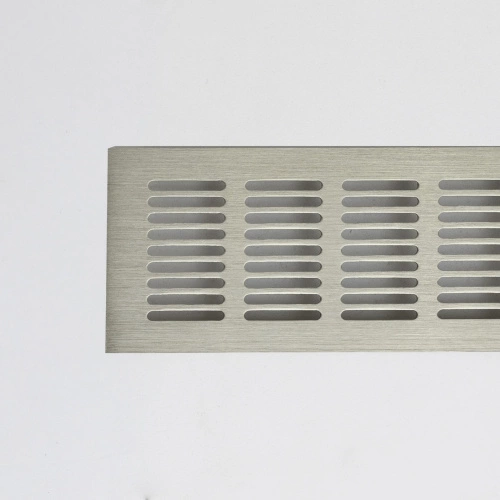 Решетка вентиляционная 480х80мм инокс алюминий AKS_4