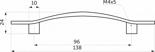 Ручка меб. скоба мет. UN06 96 хром GRIDLI_2