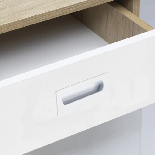 Ручка меб. врезная мет. ENTRO 128 белый, AKS_4