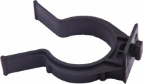 Крепление опоры кухонной пласт. (клипса под пластиковый цоколь AKS), черный