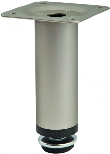 Опора меб. мет. D-100 h100 d30 с регул. сатин AKS_1