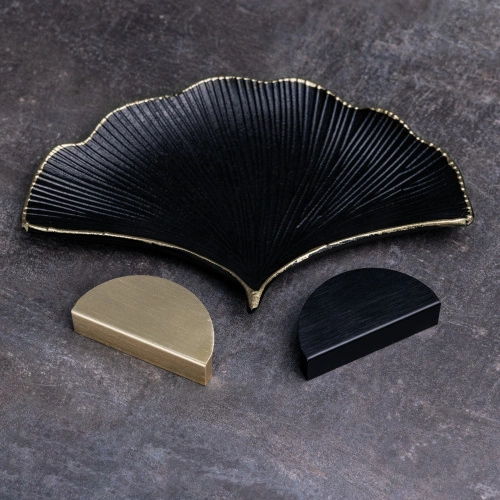 Ручка меб. скоба алюм. FUN 64, черный матовый брашированный, AKS_5