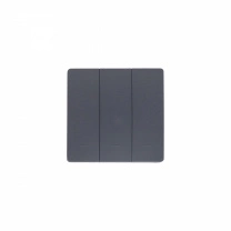 Выключатель кинетический, с реле, 3 клавиши, графит, AKS