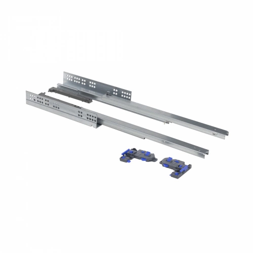 Направляющая скрытого монтажа L-300 push to open ДСП до19mm с замками PRIME by AKS 3D полное выдвижение_1